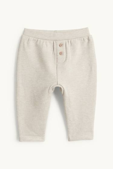 Bebeluși - băieți - Compleu bebeluși - 2 piese - crem