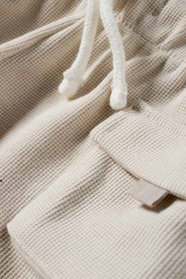 Bébés garçons - Short bébé - finition texturée - beige