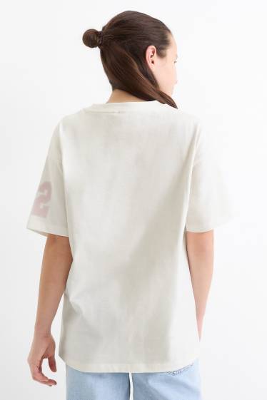 Nena - Lilo & Stitch - samarreta de mànigues curtes - blanc/rosa