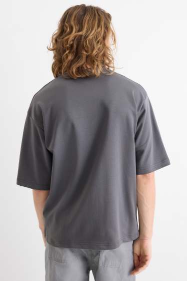 Herren - T-Shirt - Relaxed Fit - dunkelgrau