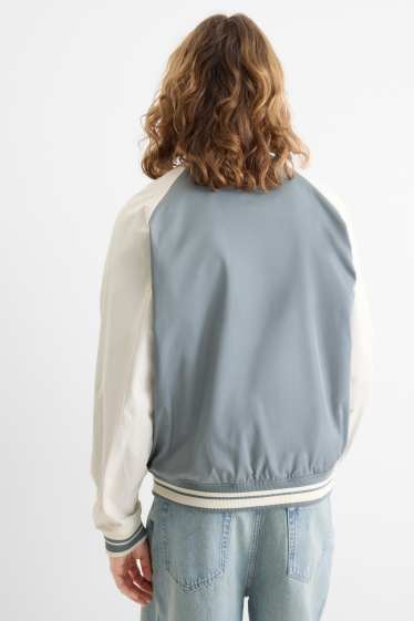 Uomo - Giacca stile college - grigio