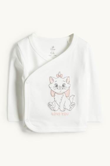 Baby Girls - Aristocats - newborn outfit - 2 piece - white / rose