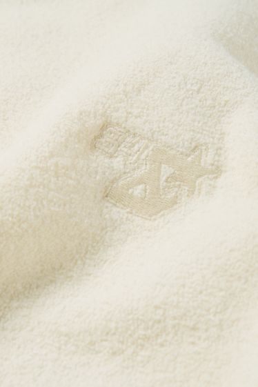 Herren - Sweatshirt - strukturiert - cremefarben