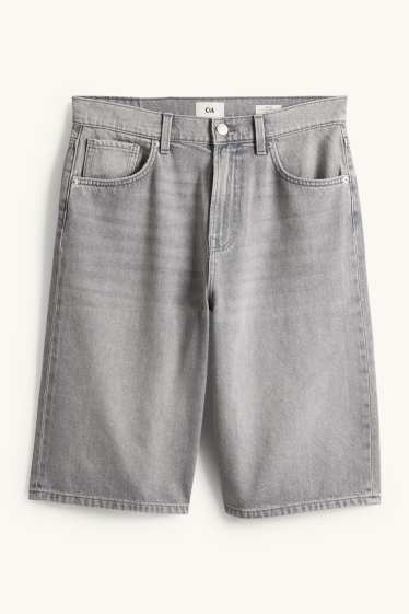 Hommes - Bermudas en jean - gris
