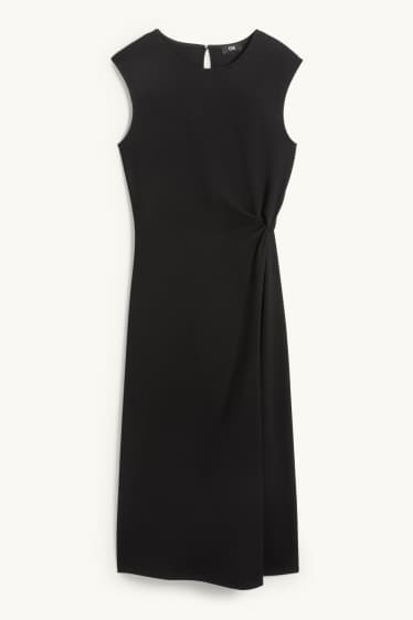 Damen - Fit & Flare Kleid - schwarz