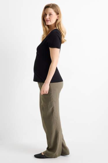 Women - Maternity trousers - green
