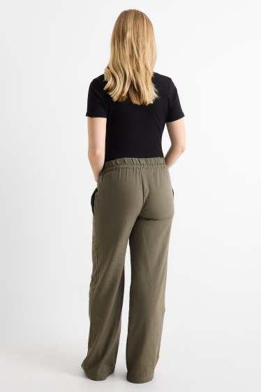 Women - Maternity trousers - green