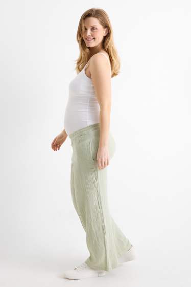 Femmes - Pantalon de grossesse - coupe relax - vert clair