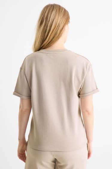 Women - Nursing T-shirt - beige