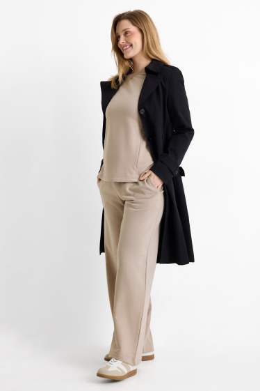 Damen - Umstands-Jogginghose - hellbeige