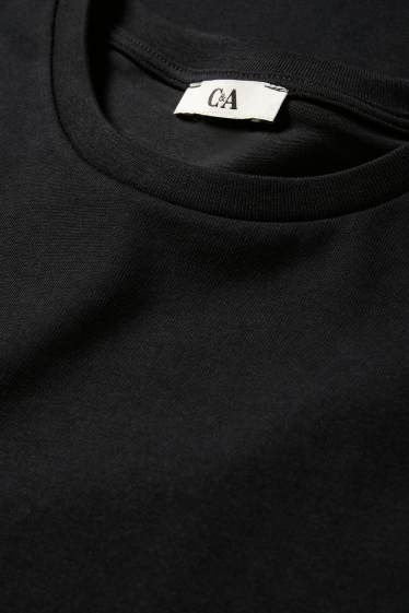 Kobiety - T-shirt - oversize - czarny