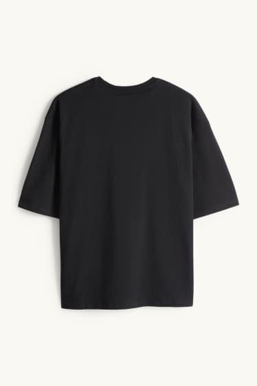 Kobiety - T-shirt - oversize - czarny