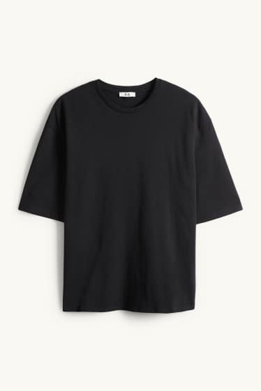 Kobiety - T-shirt - oversize - czarny
