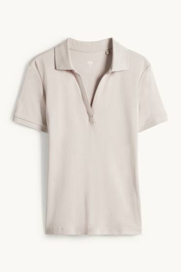 Femmes - Polo - regular fit - gris