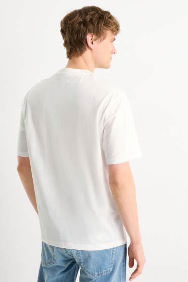 Herren - T-Shirt - Relaxed Fit - Garfield - weiss