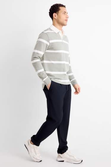 Heren - Chino - tapered fit - donkerblauw