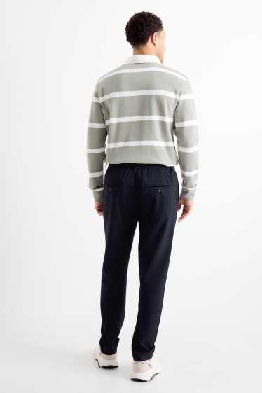 Heren - Chino - tapered fit - donkerblauw