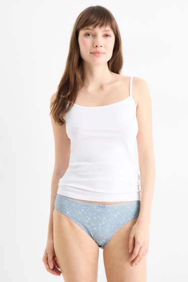 Women - Multipack of 4 - knickers - light blue