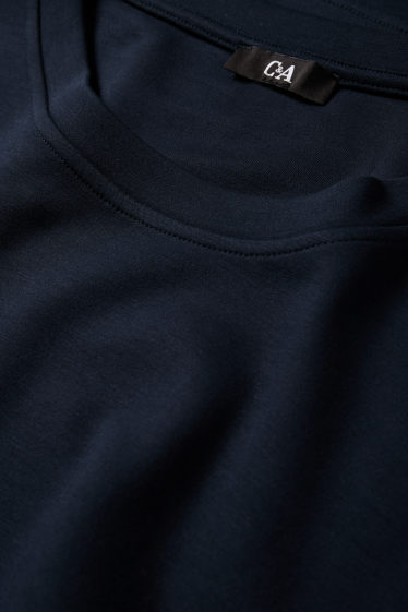 Dames - Longsleeve - relaxed fit - donkerblauw