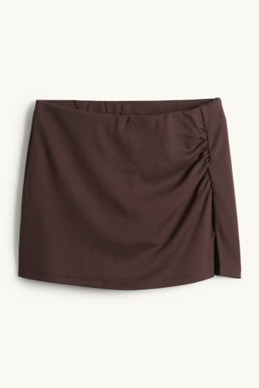 Femmes - Jupe short - marron foncé