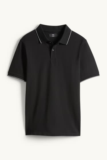 Home - Polo - slim fit - negre