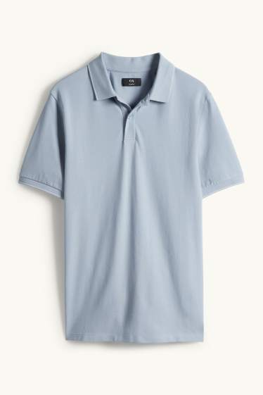 Men - Polo shirt - slim fit - light blue