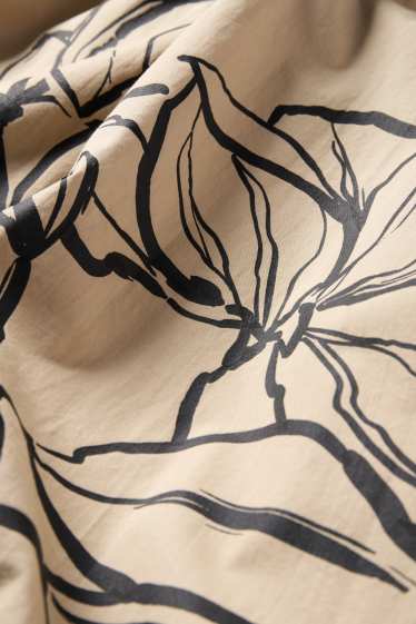 Femmes - Robe Fit & Flare - noir / beige