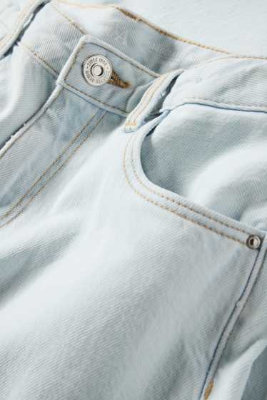 Copii - Fete - Wide leg jeans - albastru deschis