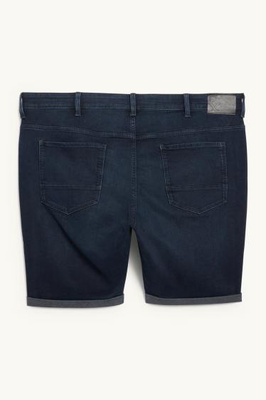 Heren - Korte spijkerbroek - Flex jog denim - LYCRA® - donkerblauw