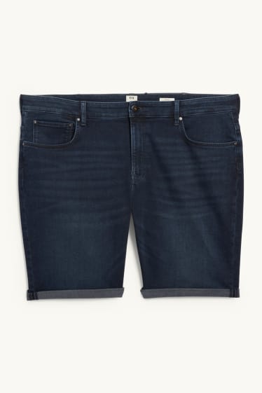 Heren - Korte spijkerbroek - Flex jog denim - LYCRA® - donkerblauw