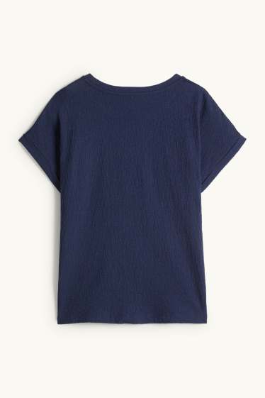 Femmes - T-shirt - regular fit - bleu foncé