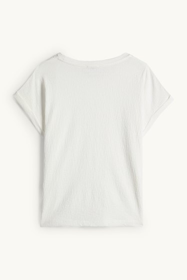 Femmes - T-shirt - regular fit - blanc