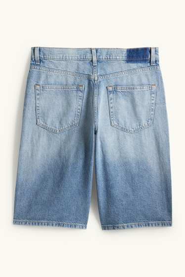 Uomo - Bermuda di jeans - blu