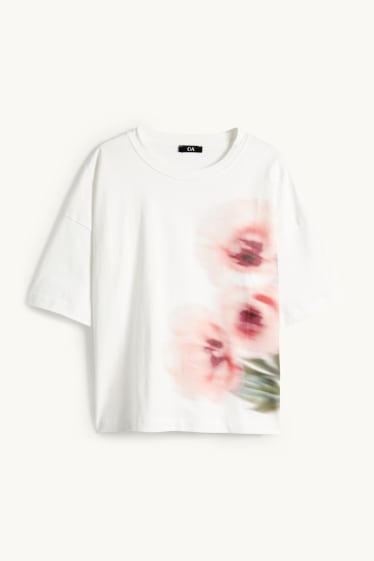 Dona - Samarreta de màniga curta - regular fit - blanc