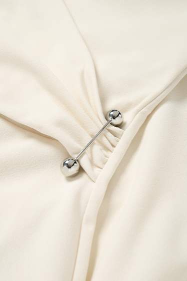 Dames - Bodycon-jurk - crème wit