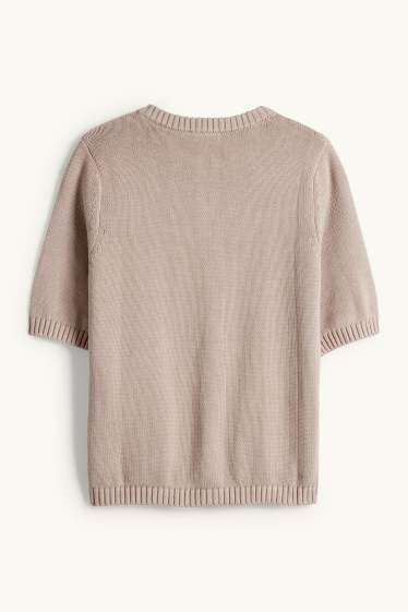 Women - Cardigan - light brown