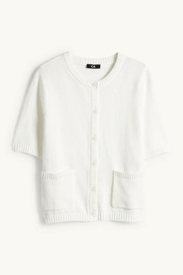 Women - Cardigan - white