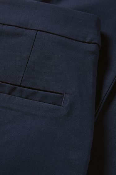 Femmes - Pantalon capri - mid waist - slim fit - bleu foncé