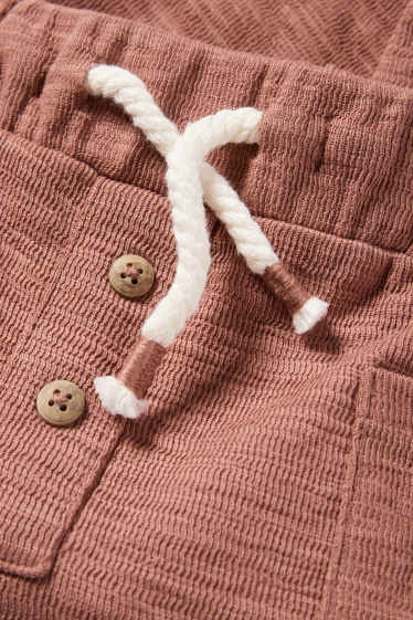 Nadó nen - Pantalons de xandall per a nadó - texturats - marró