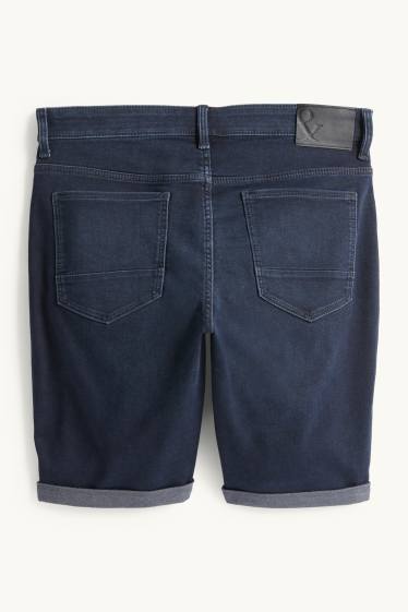 Men - Denim shorts - Flex jog denim - LYCRA® - dark blue