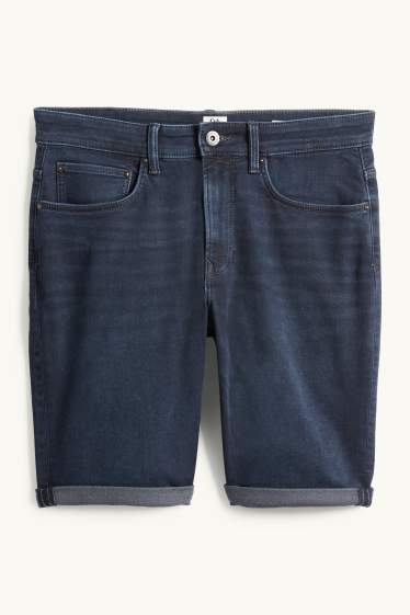Men - Denim shorts - Flex jog denim - LYCRA® - dark blue