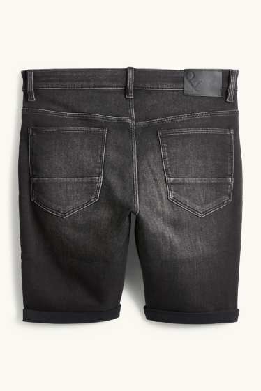 Hommes - Short en jean - Flex jog denim - LYCRA® - noir