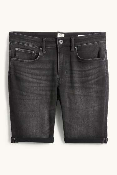 Hommes - Short en jean - Flex jog denim - LYCRA® - noir