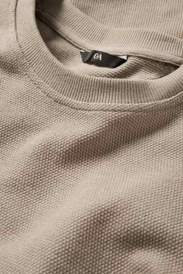 Home - Samarreta de màniga llarga - regular fit - texturada - talp