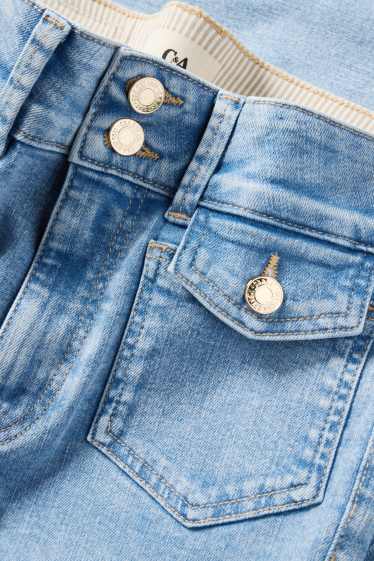 Dames - Flared jeans - mid waist - LYCRA® - blauw