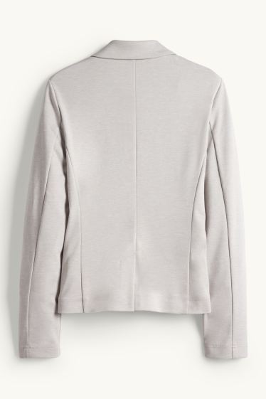 Mujer - Americana de jersey - regular fit - gris claro