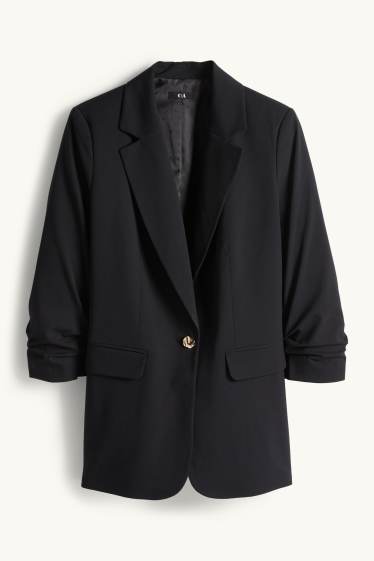 Damen - Business-Blazer - Regular Fit - schwarz