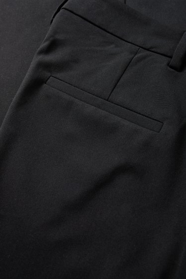 Femmes - Pantalon de bureau - mid waist - regular fit - noir