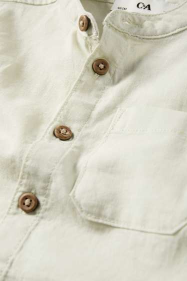 Nen - Camisa - mescla de lli - verd menta