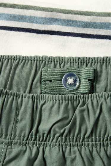 Enfants garçons - Tracteur - ensemble - T-shirt et short - 2 pièces - blanc / vert